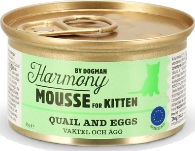 Bioharmony Harmony Kitten Mousse Vaktel Egg 85 G
