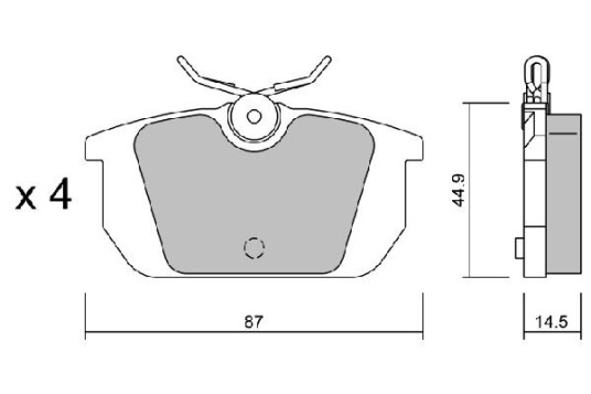 Bremseklosser AISIN BPFI 2007
