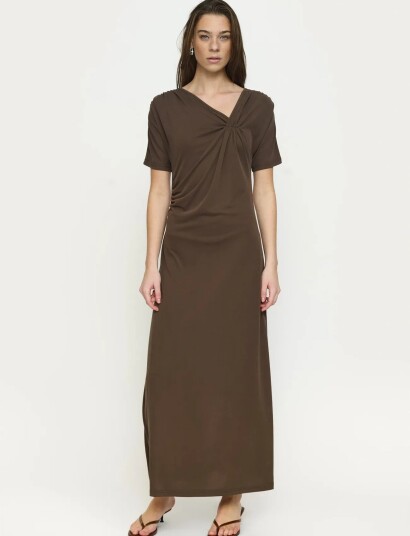 Soft Rebels Srella Drape Dress Brown S Soft Rebels Srella Drape Dress Brown S