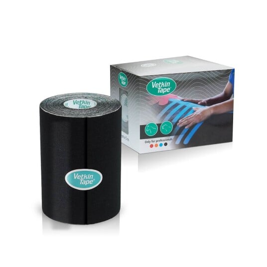 Vetkin Tape Kinesioteip 1 st 10cmx5m Svart