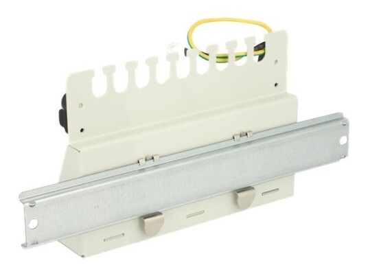Delock - Monteringssett For Pluggbordpanel Til Skrivebord Med 35 Mm-Din-Skinne