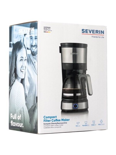 SEVERIN KA 4808 - coffee maker - brushed stainless steel/black