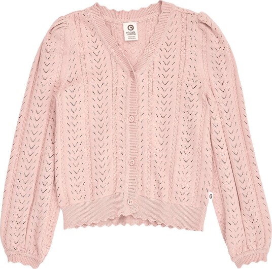 Müsli Knit Pointelle Cardigan BLUSH 92