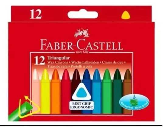 Faber-Castell Wax Fargestifter Set of 12