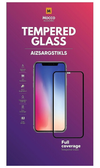 Mocco Full Face / Full Lim Herdet Glass Beskyttelsesglass For Fullskjerm Apple Iphone 14 Plus Black