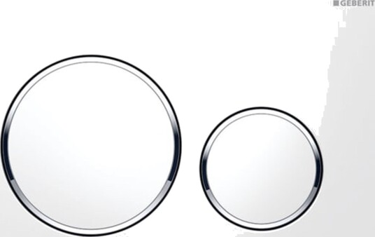 Geberit Sigma20 Betjeningsplate Hvit/Krom/Hvit