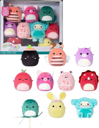 Squishmallows Micromallows Kosedyr 10-Pakk 6 cm