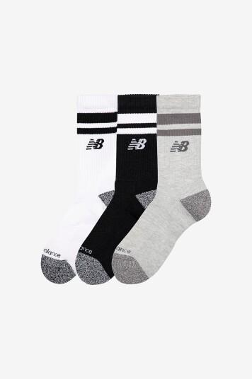New Balance Sokker Active Lifestyle Striped Crew 3 pakning Flerfarget New Balance Sokker Active Lifestyle Striped Crew 3 pakning Flerfarget