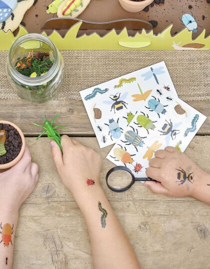Midlertidige Tatoveringer med Insektmotiver Bug Party
