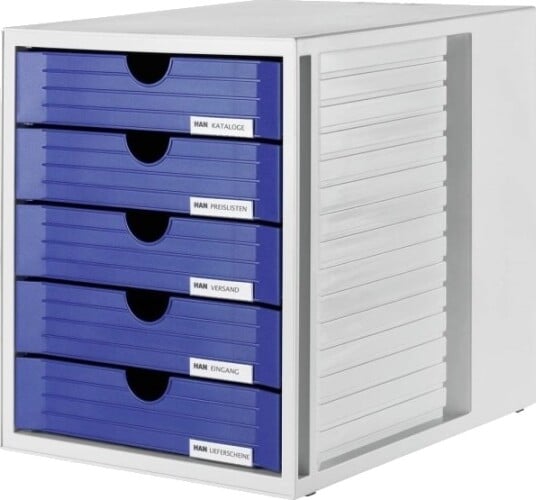 Han System Blå Polystirol 5 Skuffer 330 Mm 275 Mm 320 Mm