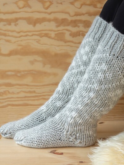 Viking Garn 2310 11 Fjellrose Knestrømper
