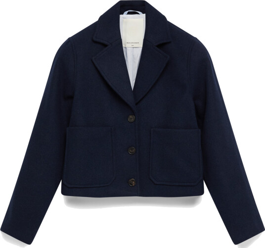 MSCH Copenhagen Mschkeola Secilia Wool Short Jacket - Navy - S/M
