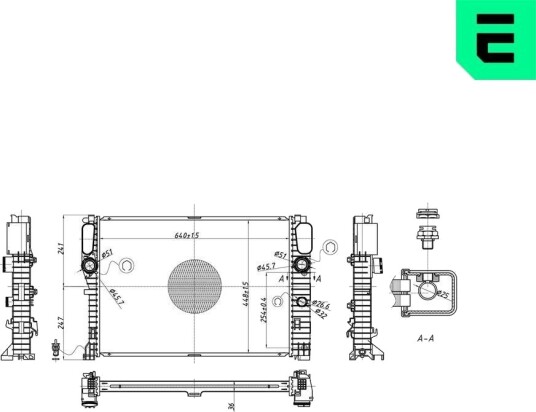 ERA 673231 Radiator motorkjøling
