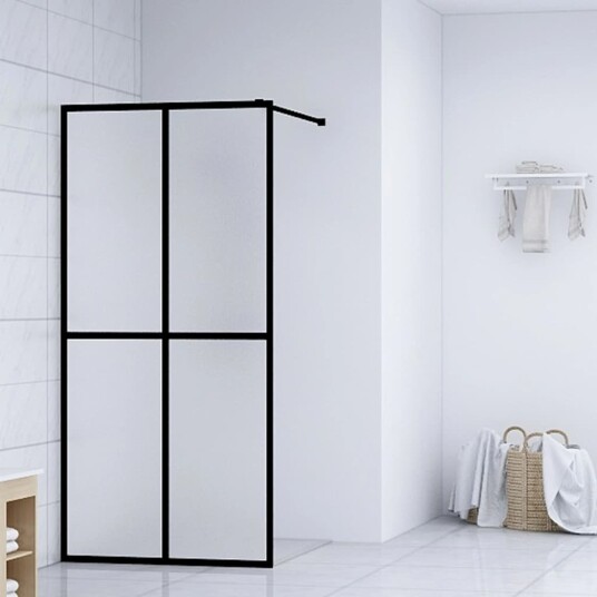 Dusjskjerm frostet herdet glass 140x195 cm