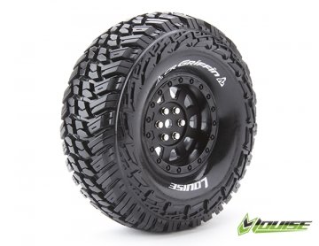 LouiseRC 3230VB Tire & Wheel CR-Griffin 1.9" Black 2