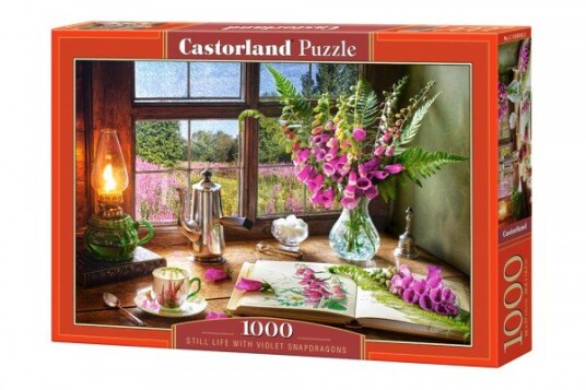 Castorland Still Life With Violet Snapdragons 1000 Pcs 1000 Stykker Kunst 9 År