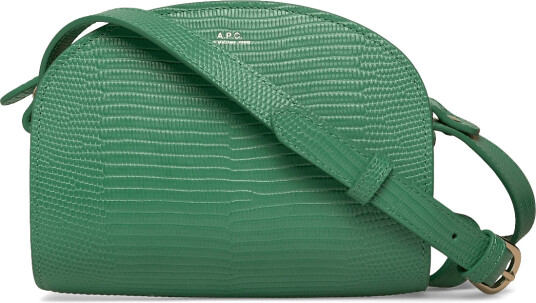 A.P.C. Sac Demi Lune Mini Green ONE SIZE A.P.C. Sac Demi Lune Mini Green ONE SIZE