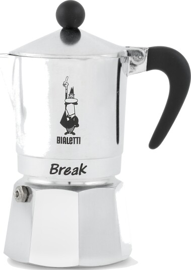 Bialetti Break Espressokanne 1 kopp Aluminium, Sølv