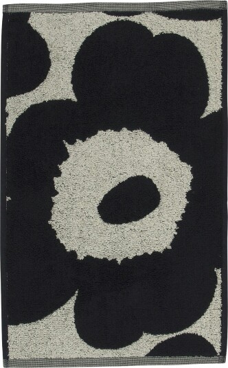 Marimekko Unikko Gjestehåndkle 30x50 cm Mørkeblå Marimekko Unikko Gjestehåndkle 30x50 cm Mørkeblå