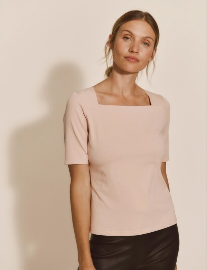 Rosemunde Rwnatali Organic Square 2/4 T Shirt Pink L