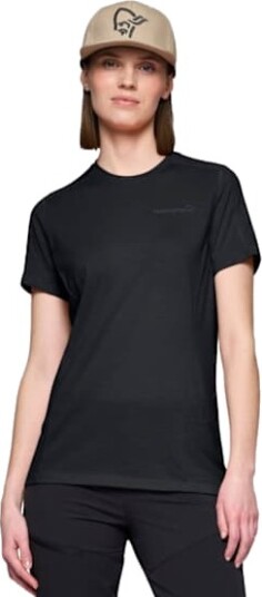 Norrøna Women's Falketind EqualiserUll T shirt Caviar Black M