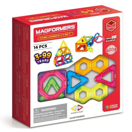 Magformers Magnetisk Byggesett 14 Deler Challenger