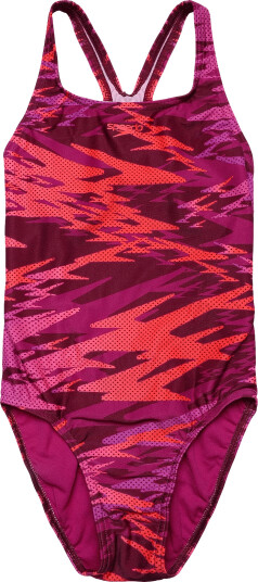 Speedo Hyperboom Print Medalist Swimsuit Pink 8