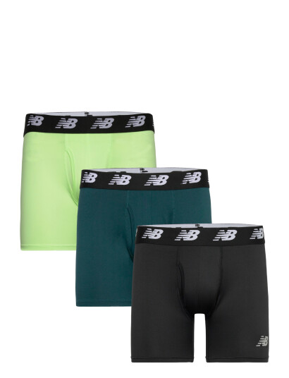 New Balance Mens Premium 6" Boxer Brief With Fly 3 Pack Multi/patterned S New Balance Mens Premium 6" Boxer Brief With Fly 3 Pack Multi/patterned S