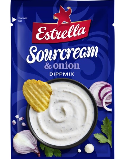 Sourcream & Onion Dipmix 26 g Med rømmeog løksmak