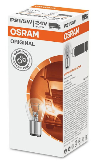 Osram original P21/5W 24v halogenpære 10 pakning