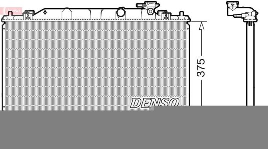 Radiator DENSO DRM44044 Radiator DENSO DRM44044
