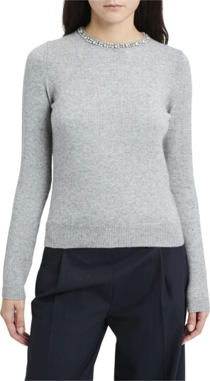 Kaos Dame Strikkevarer Grå L,