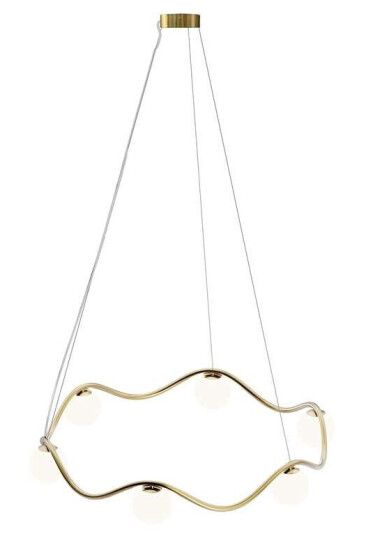 Rebello Decor - Circle of Life Lysekrone V2 Ø91 Coated Brass/Opal White Rebello Decor