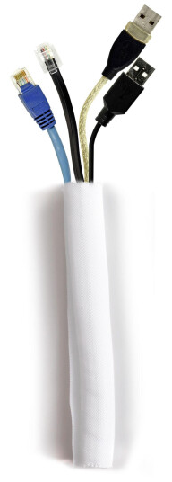 MULTIBRACKETS M Universal Cable Sock Roll Self Wrap White 25m L 25mm