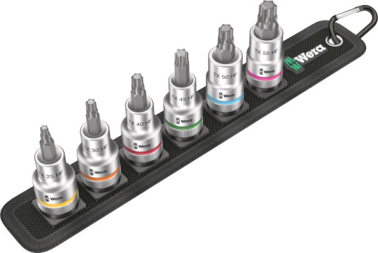 Wera Zyklop C 3 Torx 1/2" Skralle Bitssett 6 Deler TX25-TX55
