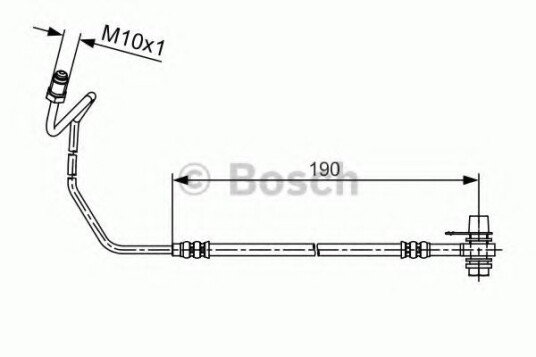Bremseslange BOSCH 1 987 481 535