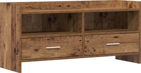  TV skap 100 x 33 x 47 cm Gammelt tre Konstruert tre