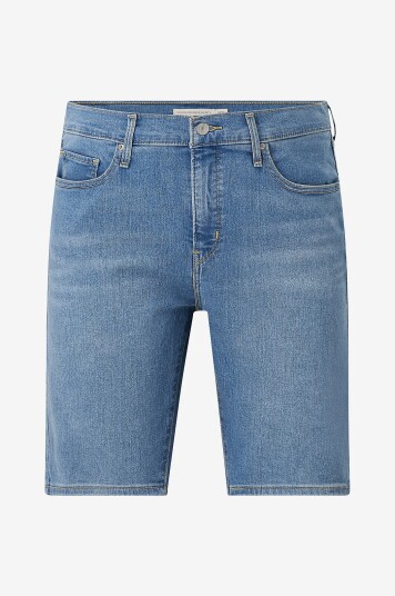 Levi's Plus Jeans shorts PL Shaping Bermuda Clever Girl Blå
