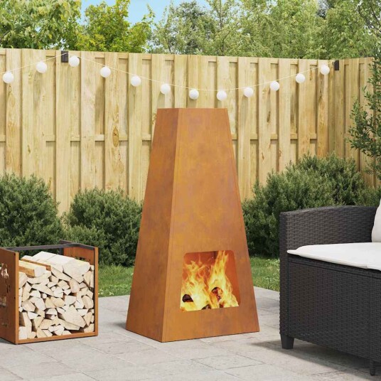 Ildsted 50x35x100 cm Værbestandig Stål Ildsted 50x35x100 cm Værbestandig Stål