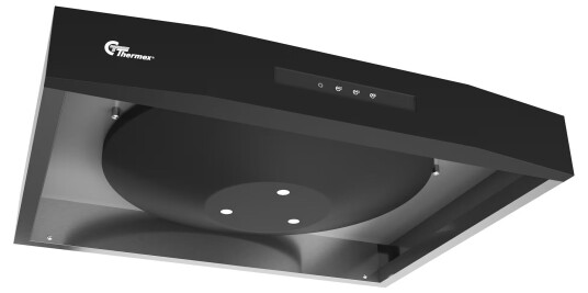 Thermex Airgrip Kjøkkenvifte 60 cm med Fuktighetsmåler og Belysning Svart