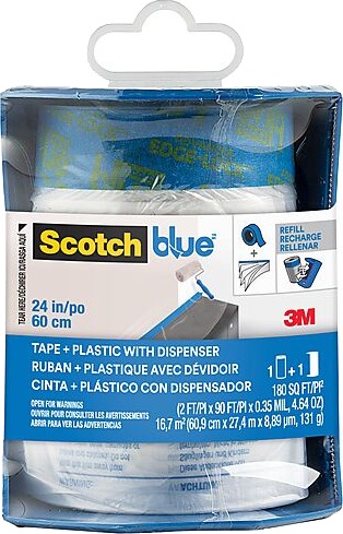 Scotch maskeringsfilm i dispenser 60cmx27,4m Scotch maskeringsfilm i dispenser 60cmx27,4m