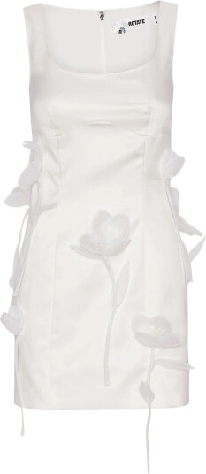 ROTATE 3D Lily Mini Dress White 36 ROTATE 3D Lily Mini Dress White 36