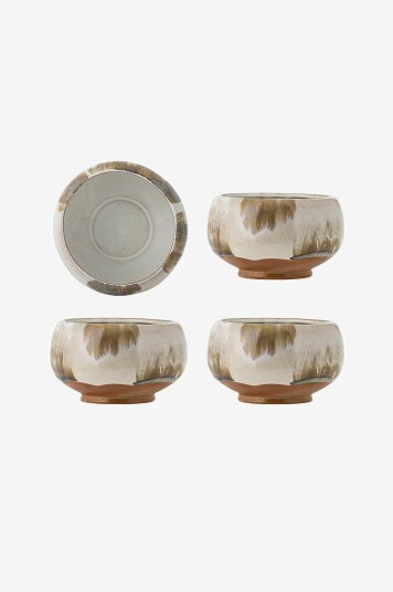 Bloomingville   Jadeskål sett med 4 stk.   Beige
