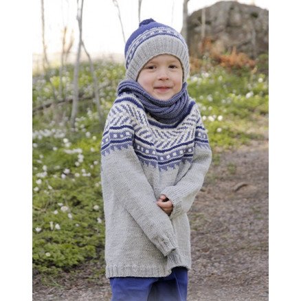 Little Adventure by DROPS Design Genser Strikkeoppskrift str 3 4 11 12 år