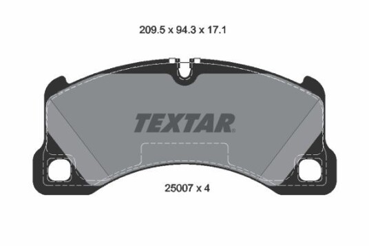 Bremseklosser TEXTAR 2500703