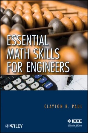 Essential Math Skills For Engineers Av Clayton R. (University Of Kentucky Lexington) Paul
