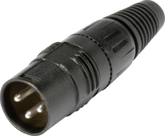 Hicon Hi-X3mt Xlr-Plugg Plugg Rett Polaritet: 3 Pol Sort 1 Stk
