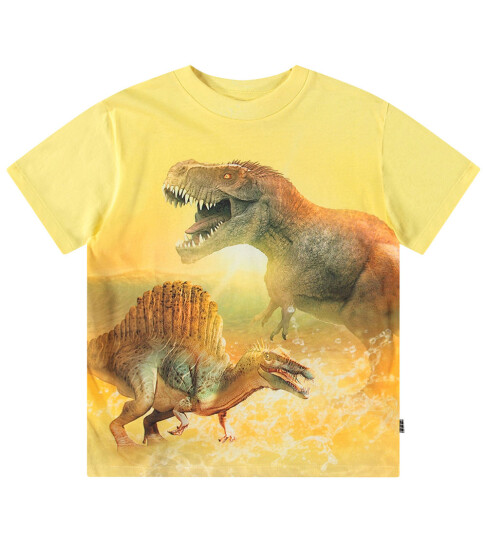 Molo T skjorte Rosa Sunny Dinos 10 år 140 T skjorte Gul