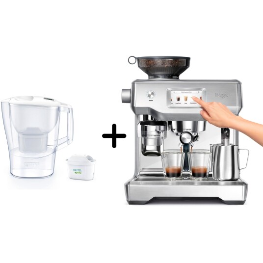 Sage SES990 The Oracle Touch espressomaskin + Brita Aluna filterkanne Sage SES990 The Oracle Touch espressomaskin + Brita Aluna filterkanne
