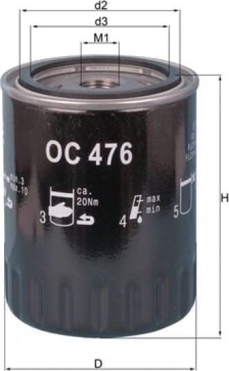 Oljefilter KNECHT OC 476